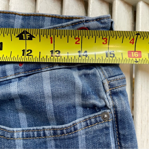 Tommy Hilfiger Blue Striped Ankle Jeans - Picture 13 of 13